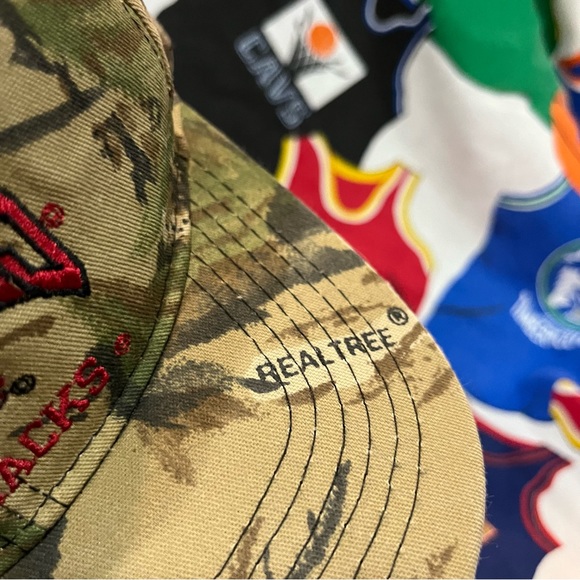 Vintage University of Arkansas Razorbacks Camo Snap Back Hat Realtree Camouflage - Picture 4 of 8